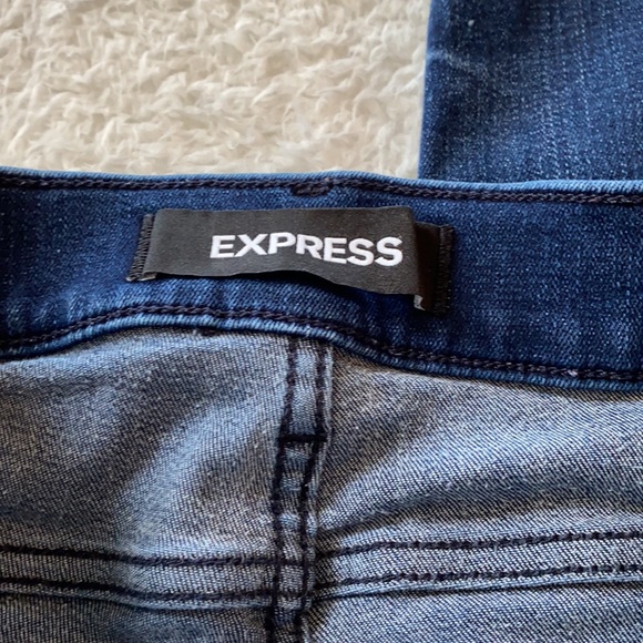 Express jeans ankle legging mid rise denim perfect size 12 - Picture 6 of 10
